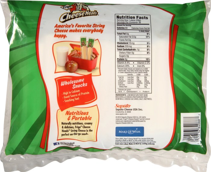 Frigo cheese heads nutrition info