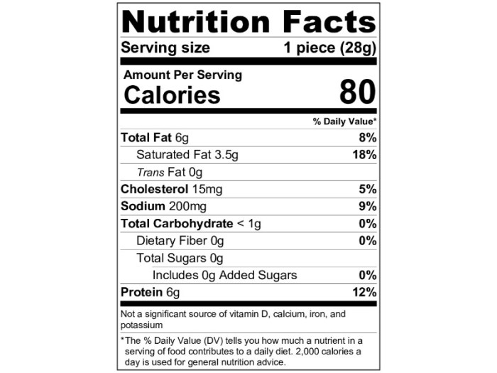 Frigo cheese heads nutrition info