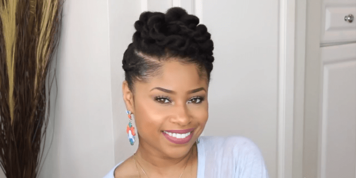 Updo hairstyles for natural hair