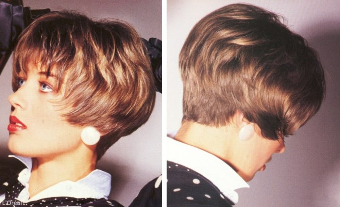 Short hairstyles eighties haircuts hair 1980s 80s nape hairstyle