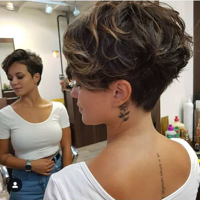 Short pixie hairstyles for curly hair