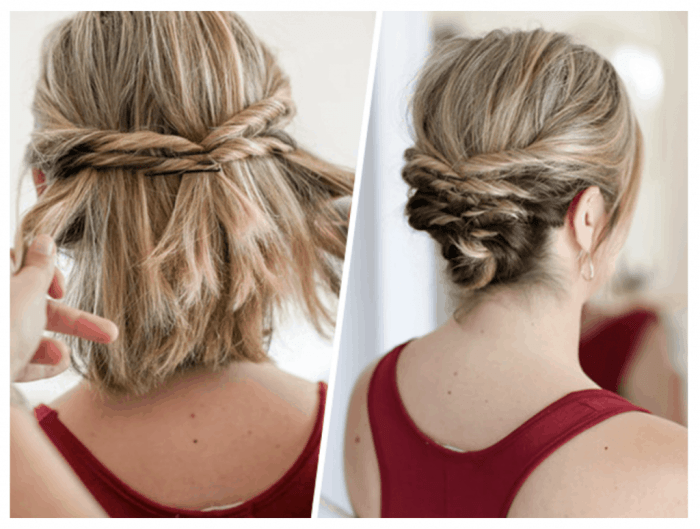 Easy hairstyles for shortish hair