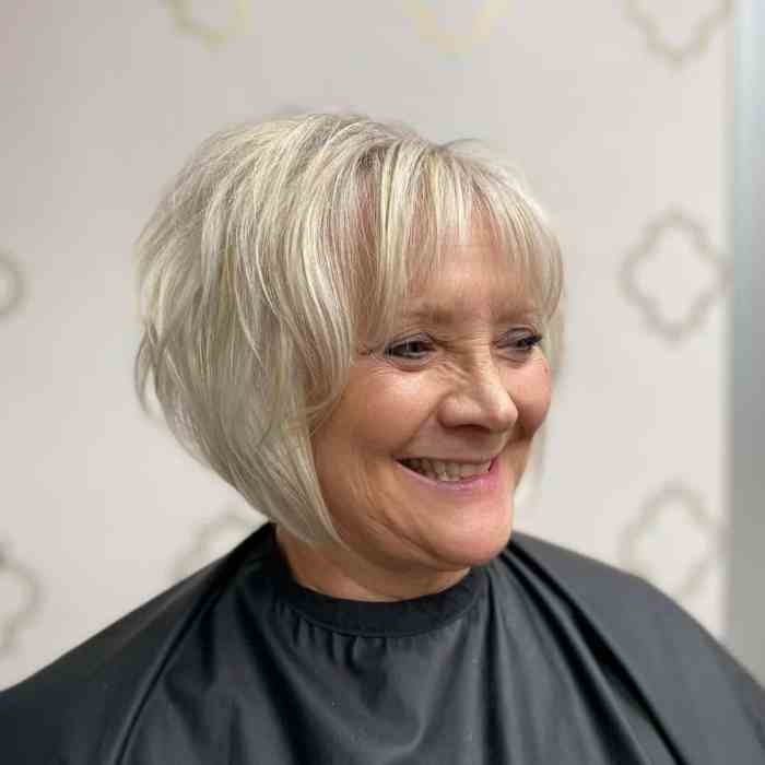 Short hairstyles for fine hair over 60