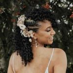 Wedding hairstyles for short curly hair