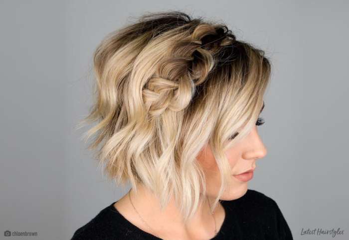 Short hair plaits hairstyles