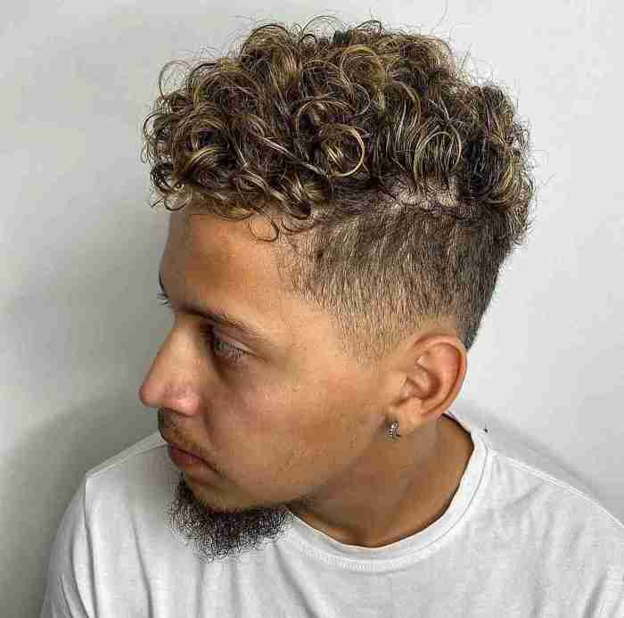 Short hairstyles for curly hair mens