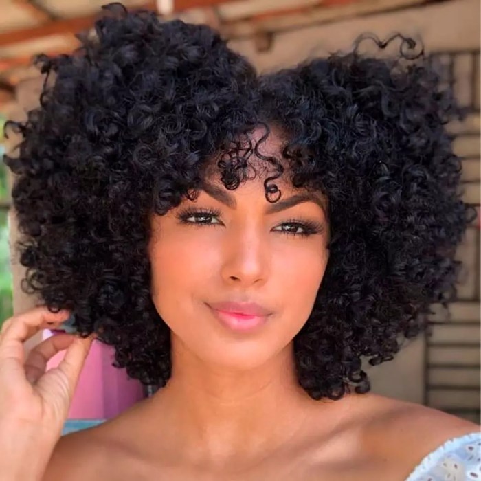 Black hairstyles for short curly hair