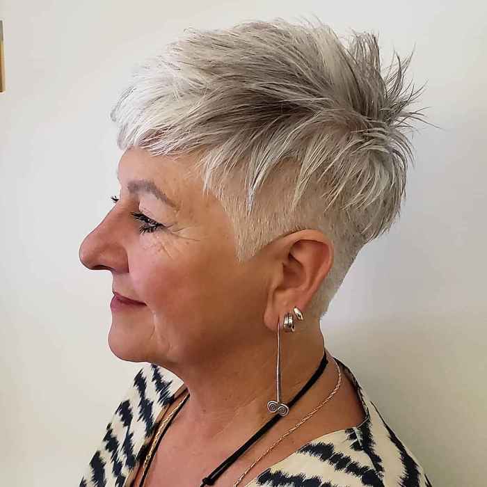 Pixie older short hairstyles for fine hair over 60